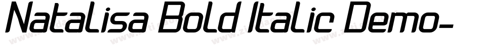 Natalisa Bold Italic Demo字体转换